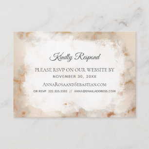 *~* Marmor QR-Code Website AR2 Wedding RSVP Begleitkarte