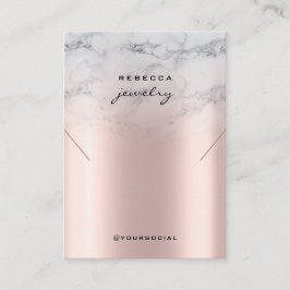 Marmor-Rose-Gold-Gewinnspiel-Karte Visitenkarte
