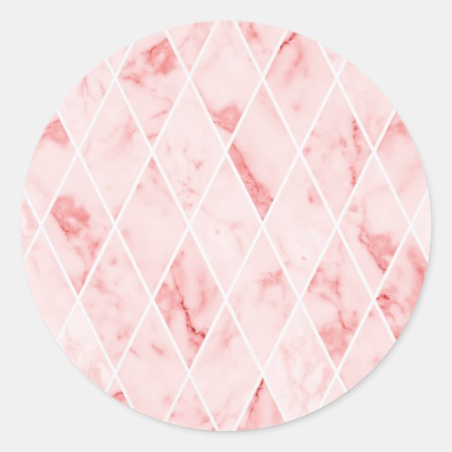 Marmor Runder Aufkleber (Vorderseite)