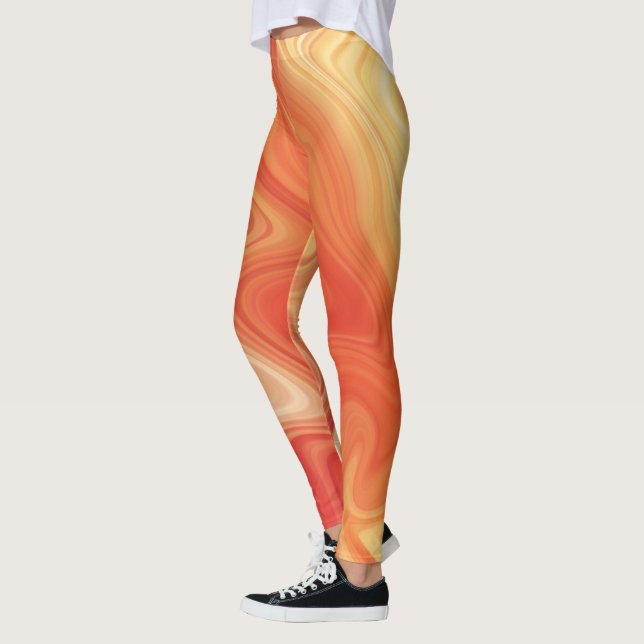 Marmor-Stil-Fluss Leggings (Links)