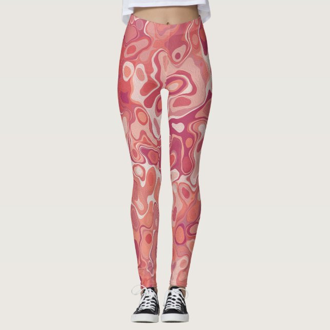 Marmor-Stil  Leggings (Vorderseite)
