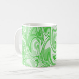 Marmor Swirl Textur - Grüne Töne Kaffeetasse