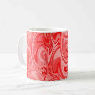 Marmor Swirt Textur - Rote Töne Tasse