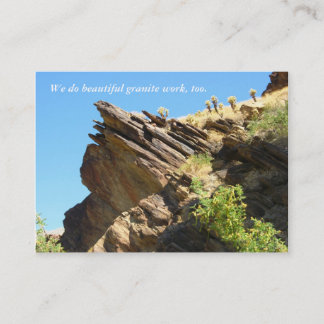 Marmor- u. Granitherstellungsinstallation u. Visitenkarte