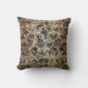 Marmor und geometrisches Muster Kissen