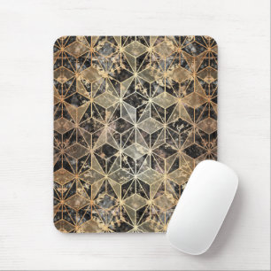 Marmor und geometrisches Muster Mousepad