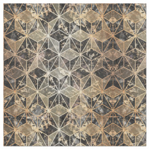 Marmor und geometrisches Muster Stoff
