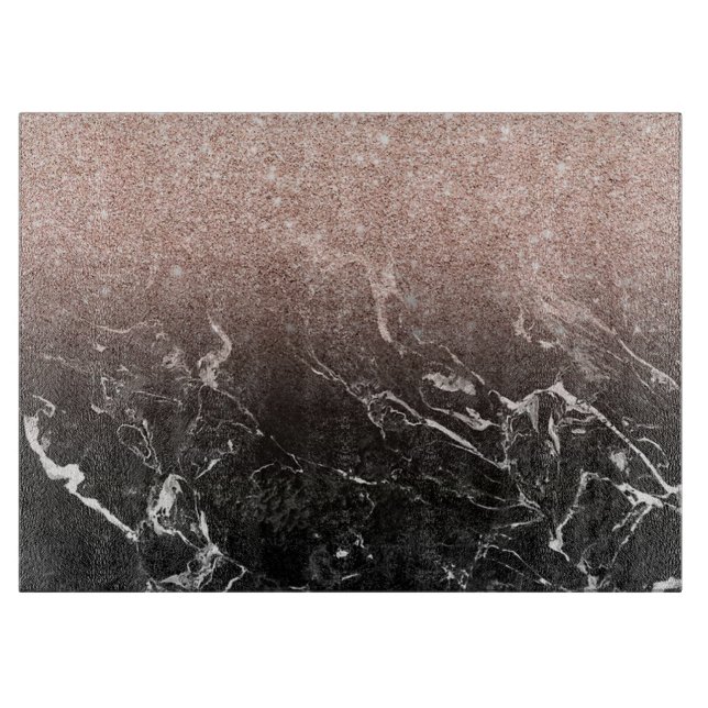 Marmor und Glitzer Schneidebrett (Vorderseite)