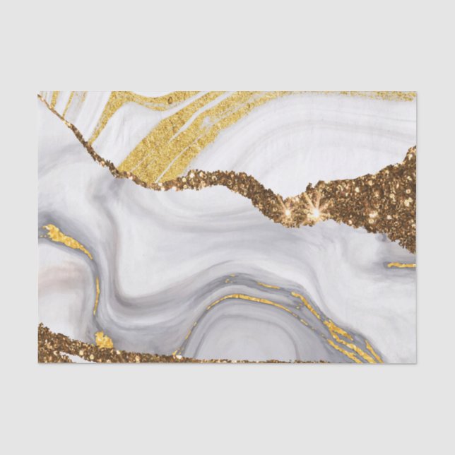 Marmor und Glitzer Seidenpapier (Vorderseite)