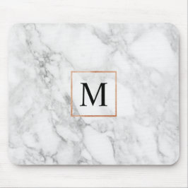 Marmor- und Imitat-Foil-Border-Monogram-Maus-Pad Mousepad