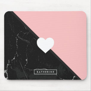 Marmor und Niedliches Herz Mousepad