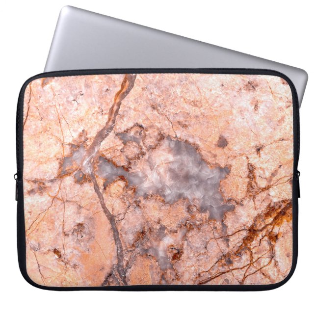 Marmor und Quarz Laptopschutzhülle (Vorderseite)