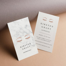 Marmor und Rose Gold Lashes