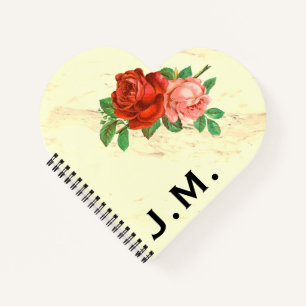 Marmor und Rose Notizbuch
