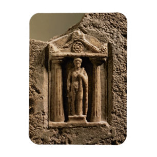 Marmor und Sandstein votive Stele mit weiblichem Magnet
