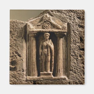 Marmor und Sandstein votive Stele mit weiblichem Magnet