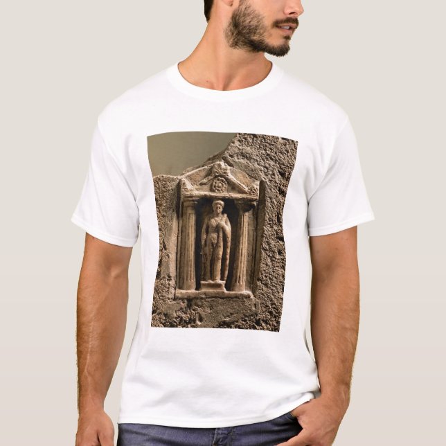 Marmor und Sandstein votive Stele mit weiblichem T-Shirt (Vorderseite)
