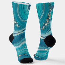 Marmor- und Silbersocken für den Glitzer