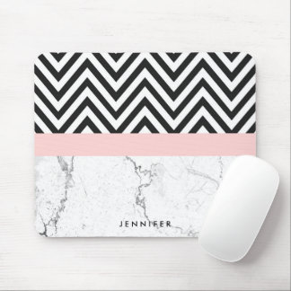 Marmor und Zickzack Mousepad