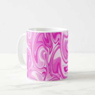 Marmor-Wirbel-Textur - Rosa Töne  Kaffeetasse