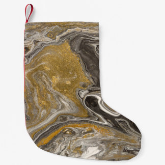 Marmoracrylat, naturinspirierte Textur. Kleiner Weihnachtsstrumpf