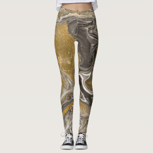 Marmoracrylat, naturinspirierte Textur. Leggings