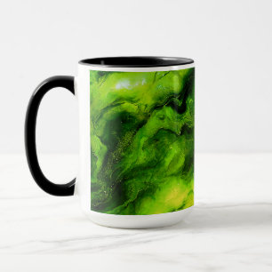 Marmorartige Textur in hellgrüner Farbe Tasse