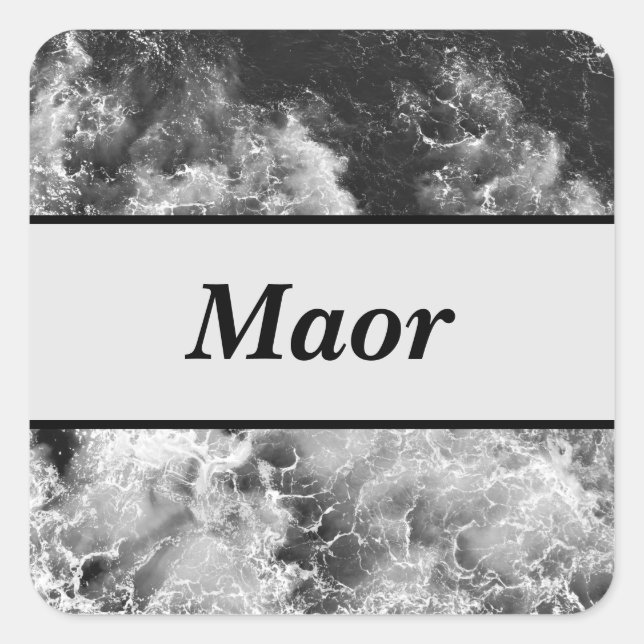 Marmoraufkleber Quadratischer Aufkleber (Vorderseite)