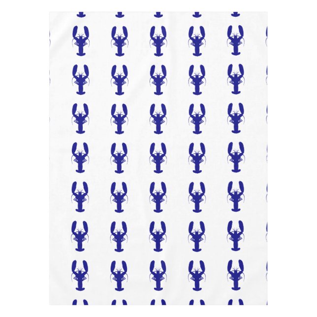 Marmorblau an der weißen Küste Dekoration Tischdecke (Vorderseite)