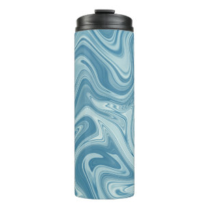 Marmorblau Thermosbecher