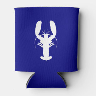 Marmorblau-weiße Küstendekor Dosenkühler