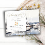 Marmorboote an der Küste bei Hochzeit im Hafen Sea Save The Date<br><div class="desc">Küstenschiffe der Harbour Seascape Theme Collection.- Es ist eine elegante Schrift Aquarell Illustration von pastellfarbenen Hafenside Boats , perfekt für Ihre Hochzeit in Urlaubsort & Party im Hafen. Es ist sehr einfach, mit Ihren persönlichen Daten zu personalisieren. Wenn Sie ein anderes passendes Produkt oder eine Anpassung benötigen, wenden Sie sich...</div>