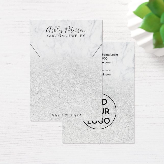 Marmordekronenverkleidung aus weißem Glitzer (Schreibtisch)