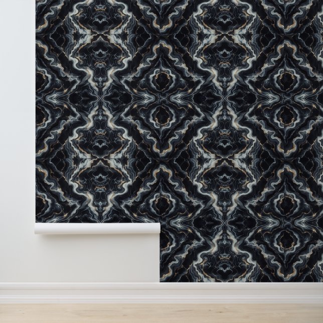 Marmordesign Vinyl Wallpaper Tapete (Anwendung)