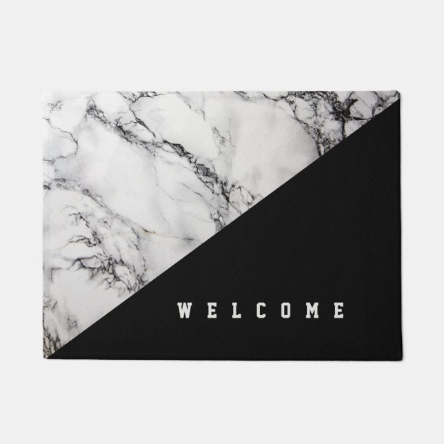 Marmordreieck Fußmatte (Vorderseite)