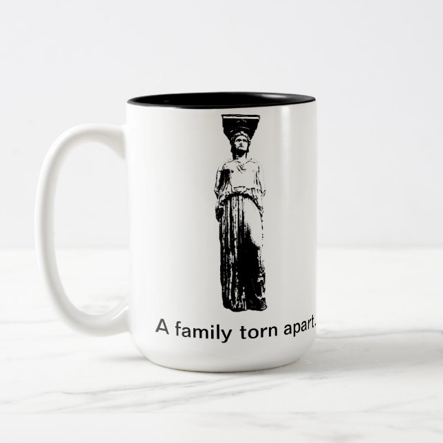 Marmore wiedervereinigten sich Caryatid-Tasse Zweifarbige Tasse (Links)