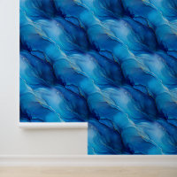 Marmoreffekt Shimmer Blue European Ästhetik