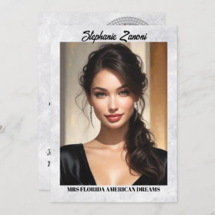 Marmoreiskarte - Beipackzettel QR-Code Einladung