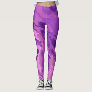 Marmorfarbe Leggings