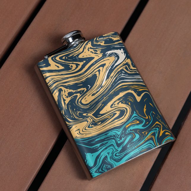 Marmorfarben Flachmann (flask)