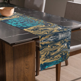 Marmorfarben Großer Tischläufer