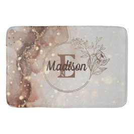Marmorfarben mit Glitzer-Akzenten Badematte
