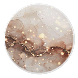 Marmorfarben mit Glitzer-Akzenten Keramikknauf