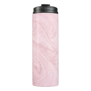 Marmorgewebe rosa Lavendel Thermosbecher
