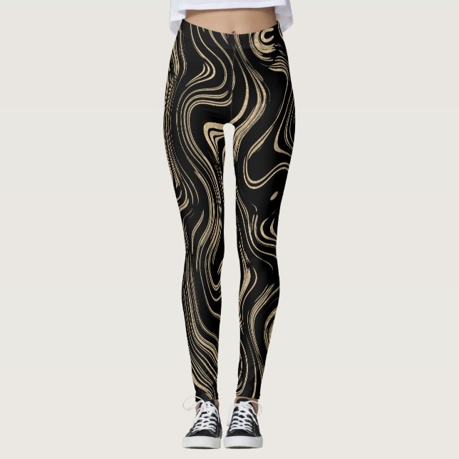 Marmorgolden-Leggings Leggings (Vorderseite)