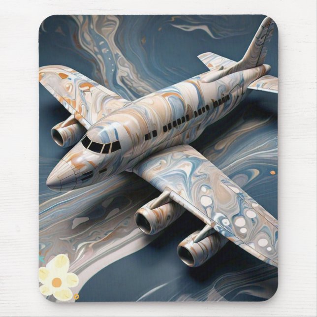 "Marmorhimmel: Eine Symphonie im Flug" Mousepad (Vorne)