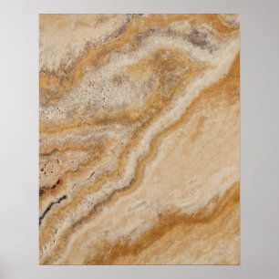 Marmorhintergrund Stone Template Tan Natural Poster