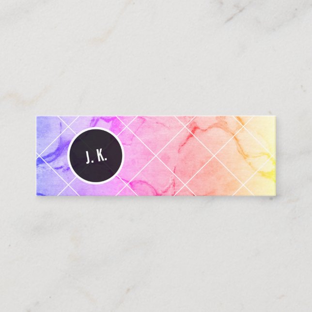 marmoriert mini visitenkarte (Vorderseite)