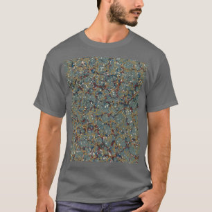 Marmorierte abstrakte Malerei T-Shirt