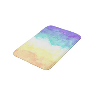 Marmorierte Swirly Boho Abstract Genderfaun Pride- Badematte